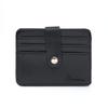 Reverse Faux Leather Card Wallet (Black) Card Holder Pocket Wallet
