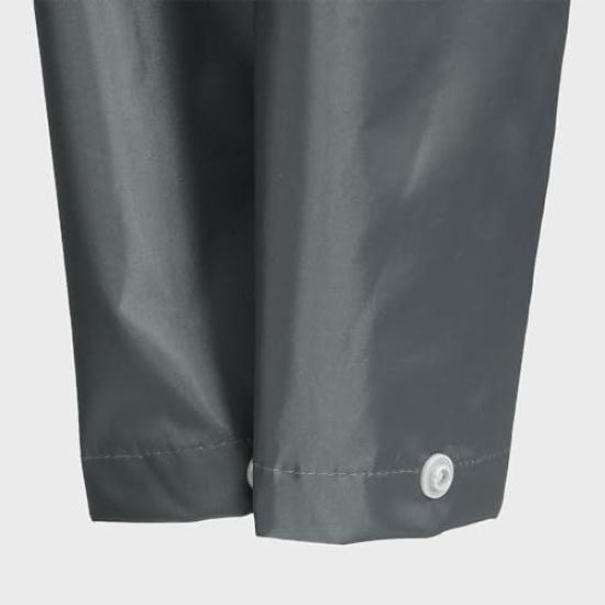 Rainwear Top and Bottom Fully Lining Defend LL [Winter Cherry] Set, Waterproof, Mesh, Rainsuit, Men's, Black,