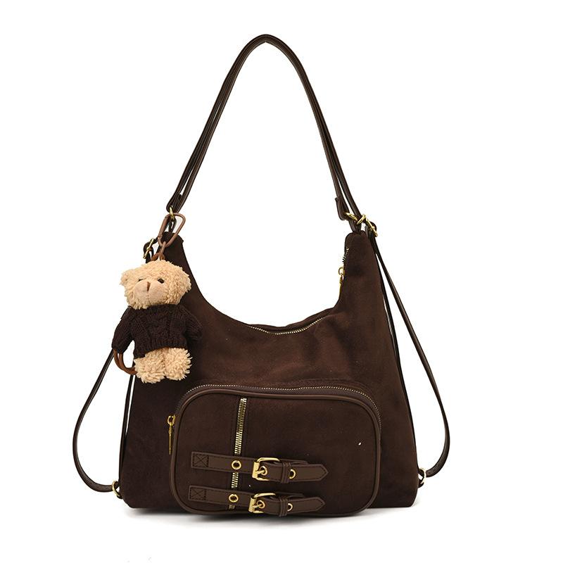 Leisure commuting large-capacity tote bag women's 2025 new Korean version of fashion trend backpack versatile messenger bag