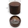 Jewelry Ring Box, Small Earring Display Gift Box, Wooden Keepsake Box, Round Wooden Ring Boxes With Detachable Lid For Proposal, Engagement, Birthday