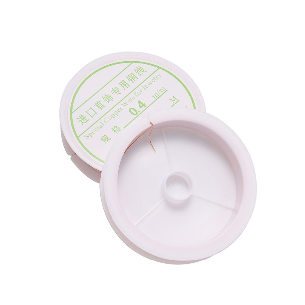 1 Roll Sturdy Gold Alloy Copper Wire Dia 0.2 0.3 0.4 0.5 0.6 0.7 0.8 1 Mm Thread Metal String Wire For DIY Beads Jewelry Making