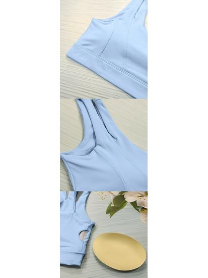 Nude Feeling One-Shoulder Quick-Dry Yoga Bra WX8002