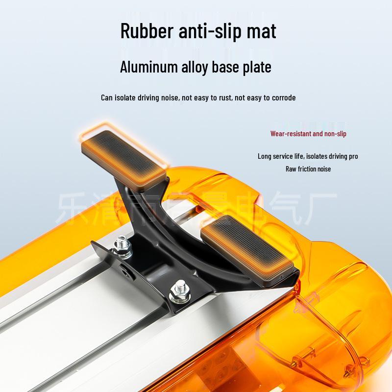 Cross-border Engineering Vehicle LED Strobe Warning Light - Yellow, Red, Blue Long Strip for Breakdown Rescue