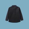 Camicia da divisa scolastica nera da ragazzo con alta solidità del colore