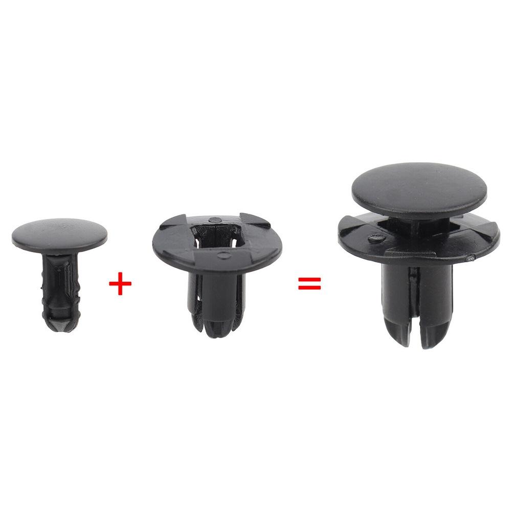 1420608250B 10x Retainer Clips 865952T500 8mm Hole Black