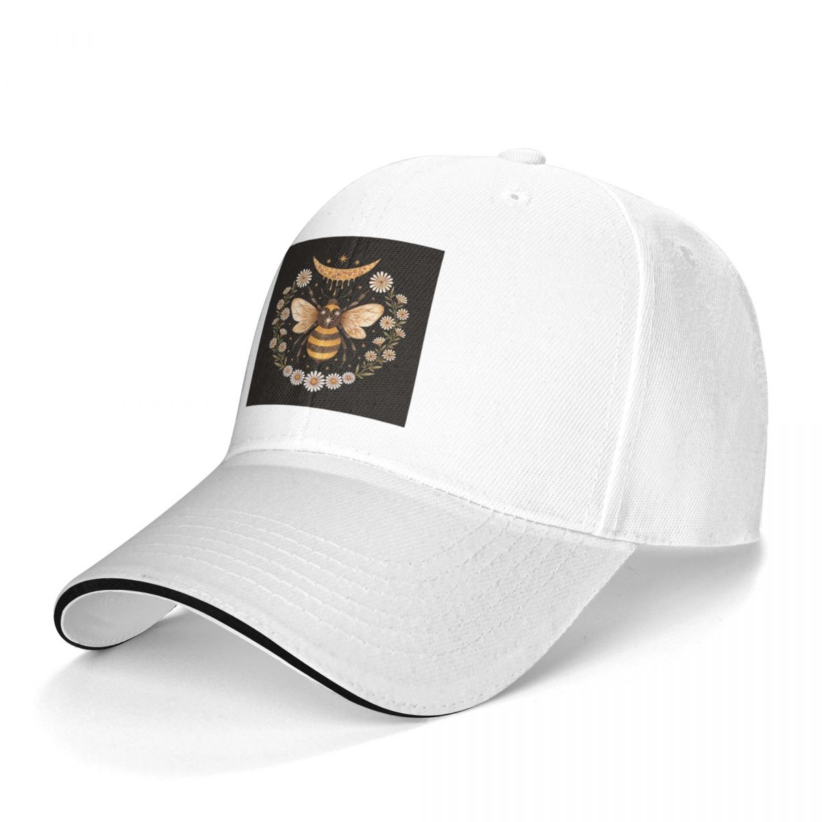 

Бейсбольная кепка с изображением пчелы Honey Moon Ретро унисекс Кепка дальнобойщика с принтом Бейсбольные кепки Kpop Идея подарка One Size