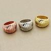 Three-color ring  and spring pattern Non-hazardous non-allergenic suitable for daily wearTexture Full of Wealth and Good Luck Daily Wear