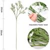 Artificial Gypsophila 12Pc White Silk Flower for Wedding, Party, Bride, Office Decor