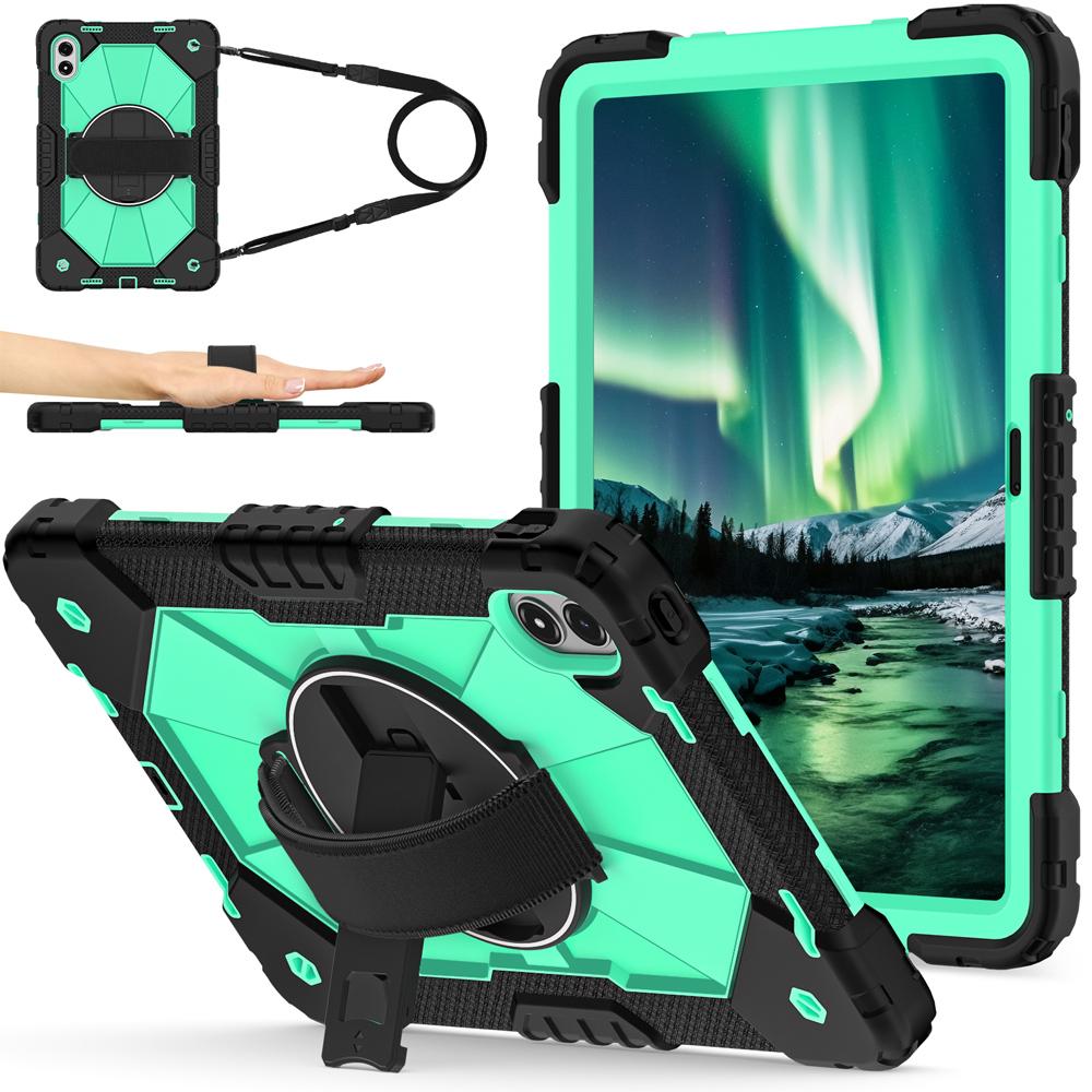 Silicone+PC Tablet Cases for 12.1'' Xiaomi Redmi Pad 2 Pro/Poco Pad M1 Case Shockproof Cover Fundas Rotating Stand Shell
