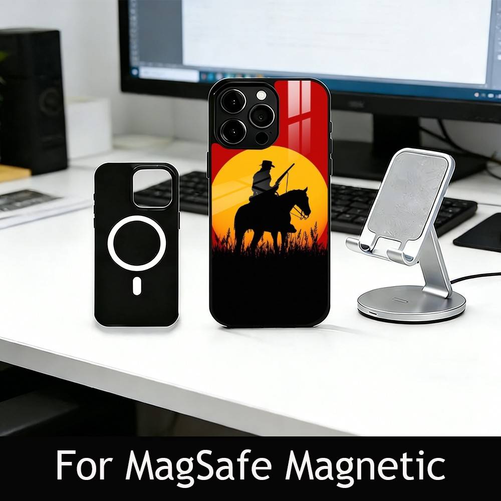 R-Red D-Dead R-Redemption 2 Phone Case For iPhone17,16,15,14,13,12,11 Plus,Pro Magnetic with Magsafe Wireless Charging