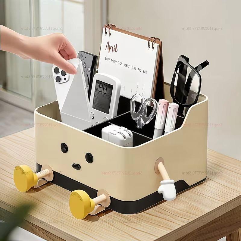 Desktop Storage Box Organizer for Living Room Remote Control Keys Phone Office Dorm Cosmetics Stationery Organizer Home Supplie