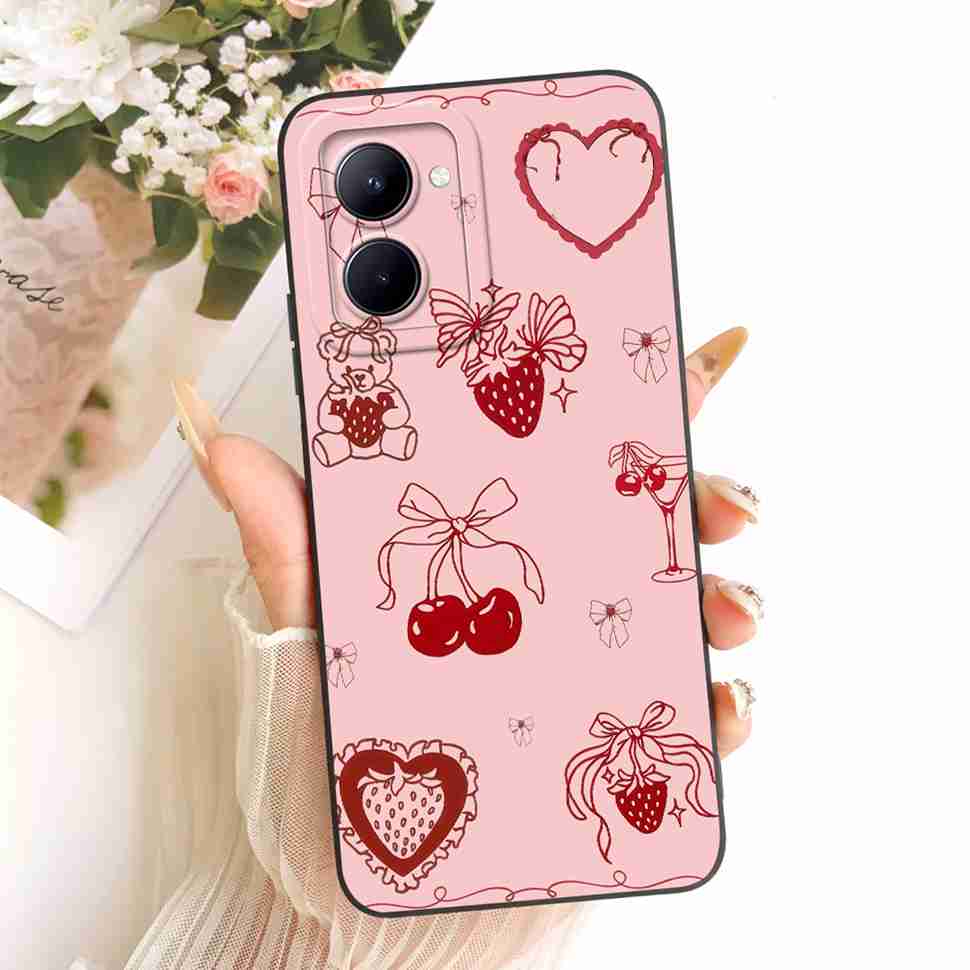 For Realme C33 C 33 4G Casing Silicone Shockproof For RealmeC33 RMX3624 Phone Case Colorful Butterfly Soft Protective Shell