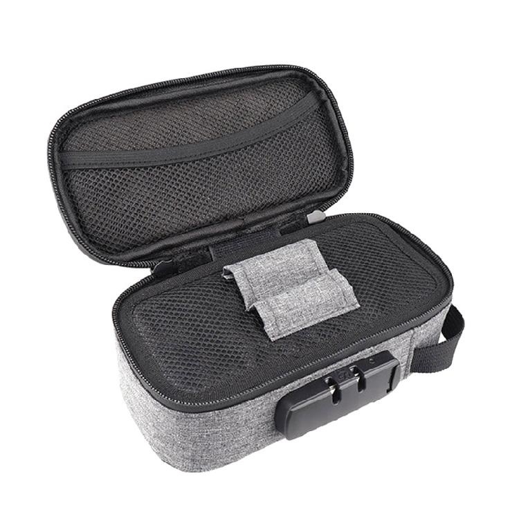 Borsa di Stoccaggio a Prova di Odore Borsa Stash a Prova di Odore Con Serratura Portatile da Viaggio