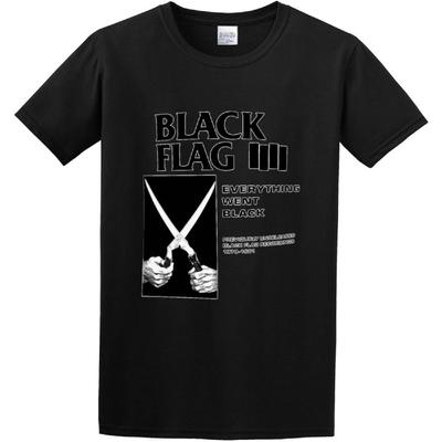 LIUFENCHA Schwarze Flagge Alles wurde Schwarz Herren Schwarz T-Shirt Unisex Tee Kleidung