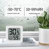 Indoor Home Office LCD Mini Smiley Face Temperature and Humidity Thermometer