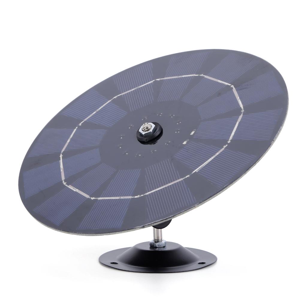 5W 5V Solar Panel Charger 360 Adjustable Bracket Monocrystalline Solar Panel Kit Wall Mount for Wireless Outdoor Security Camera