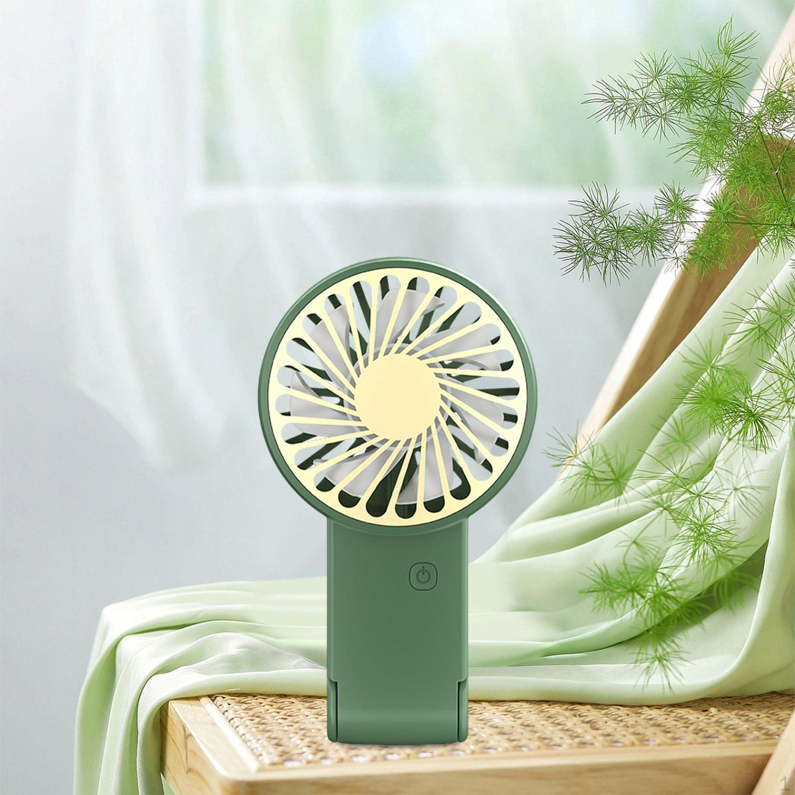 

Компактный перезаряжаемый вентилятор для личного пользования Идеально для спорта и путешествий зелёный