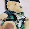 [USED] Rare Harrods Teddy Bear Plush Toy, Green Check, Vintage