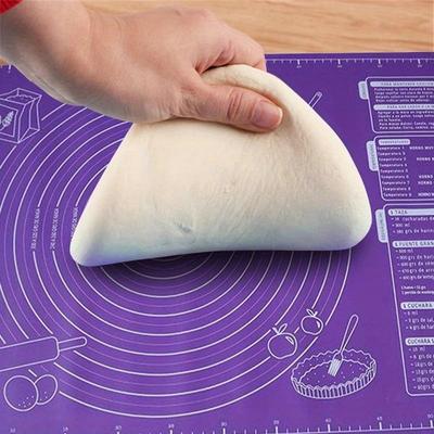 Silikon-Backunterlage, Backmatte, Teigknetmatte für die Küche, Ausrollteig, Pizza, großer Teig, Antihaft-Maker-Halter