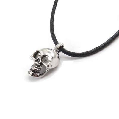 [J8066] - Starý stříbrný designový náhrdelník 'Skull'