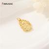 14K Gold Plated Brass Zircon Cloud/Sun Charms For Women Pendant Jewelry Making Supplies DIY Necklace Bracelet Accessories