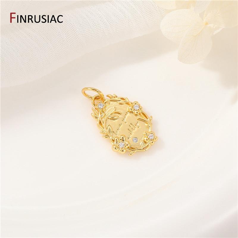 Ottone placcato oro 14K Zircone Nuvola/Sole Ciondoli per Donne Gioielli Pendenti Materiali per la Creazione Fai da Te Accessori per Collane Braccialetti