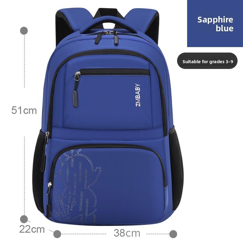 

Sesame Baby Student Backpack For Elementary School Children Breathable With Multiple Compartments синий