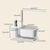 2 in 1 Soap Dispenser and Sponges Holder Practical Dish Soap Dispenser Soaps Pump Dispenser for Kitchen Bathroom