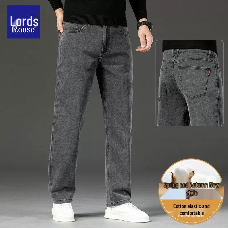 Luozi Men's Premium Straight-Leg Denim Jeans