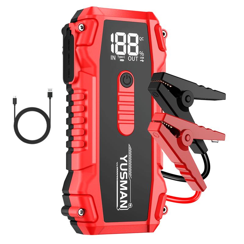 6000A Power Bank with Car Auto Start Portable Charger Jump Starter 12V Power Bank Car Battery Starter with LED