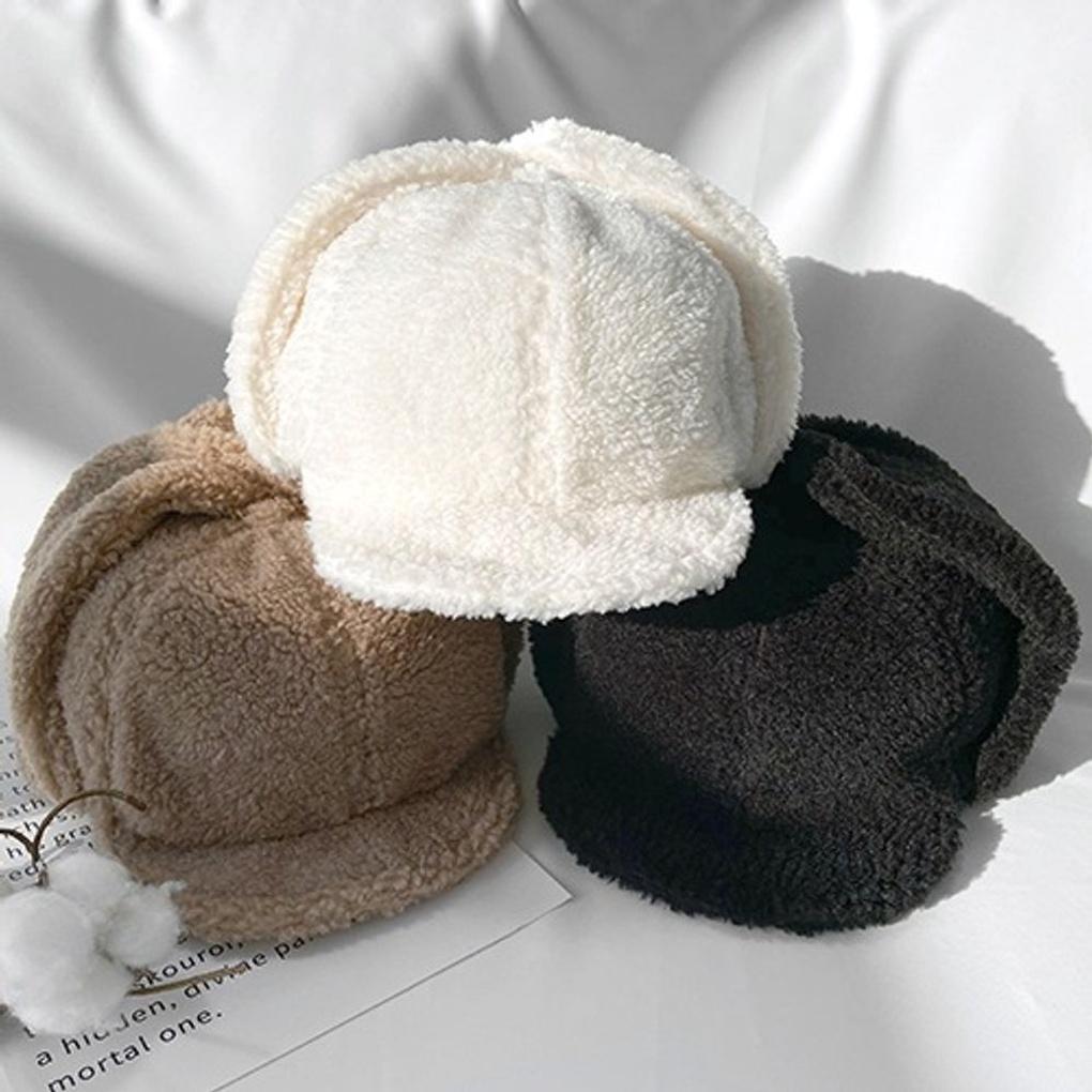 Women's and Men's Winter Foam Earflap Fur Hat Chestnut Trapper Hat