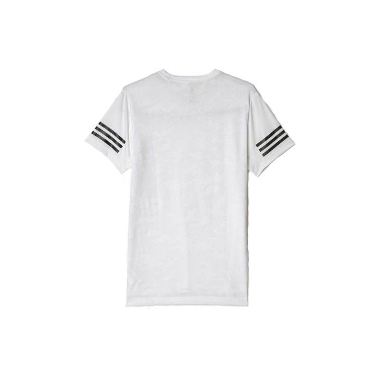 Adidas T Shirts Men's White Crew Neck Moderate Straight Fit BK6126