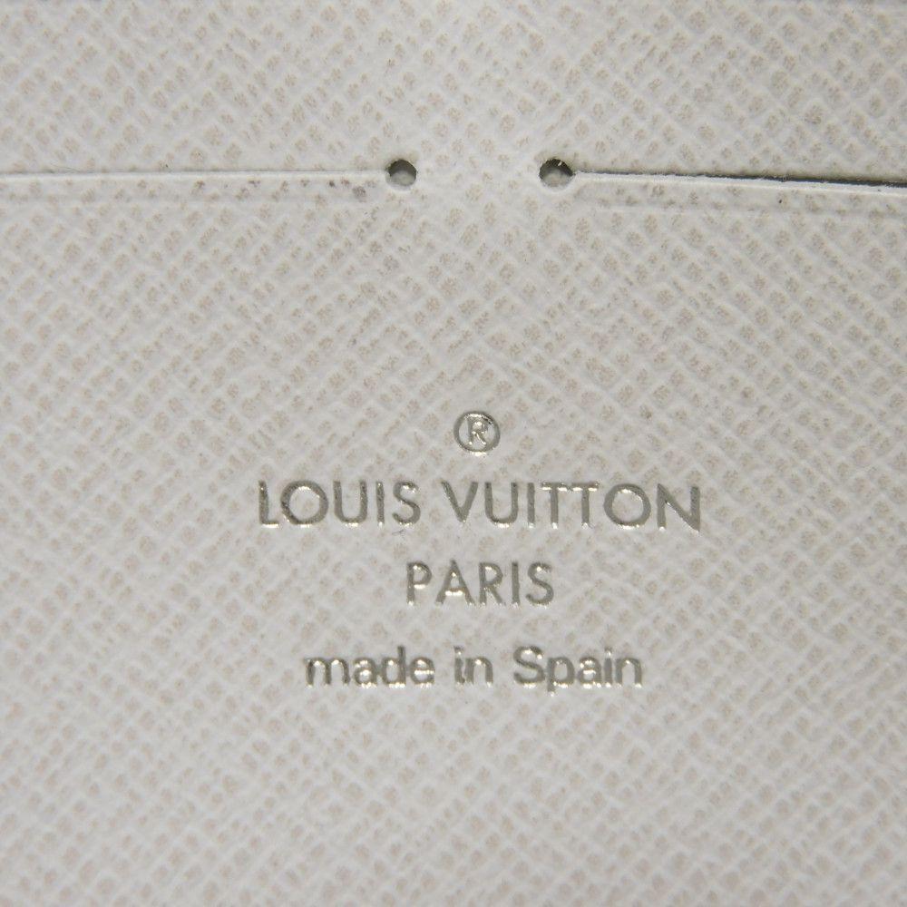 Used 12564 Zippy Wallet Horizontal M14127 7940 Japan Exclusive RFID IC Chip Taiga Rama Monogram Optic White Men's from