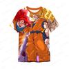 Goku T-Shirt Short Dragon Ball Harajuku Style Goku Hip Hop Boy Sleeve Tee New Tops Trend Clothing High Quality Men's Y2k 5XL
