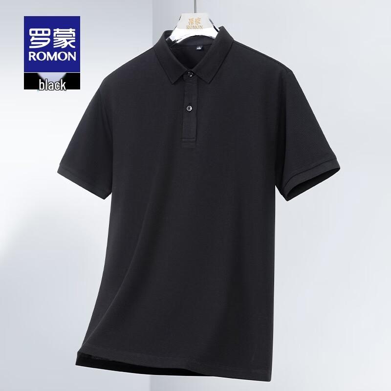 Romon Men s 7A Antibacterial Ice Silk Cooling Short Sleeve POLO Shirt M