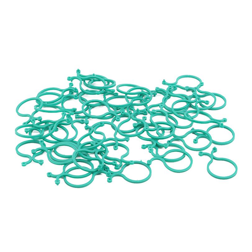 Green Garden Plant Clips Plant Vines Clamp Reusable Farm Vegetables Flower Plastic