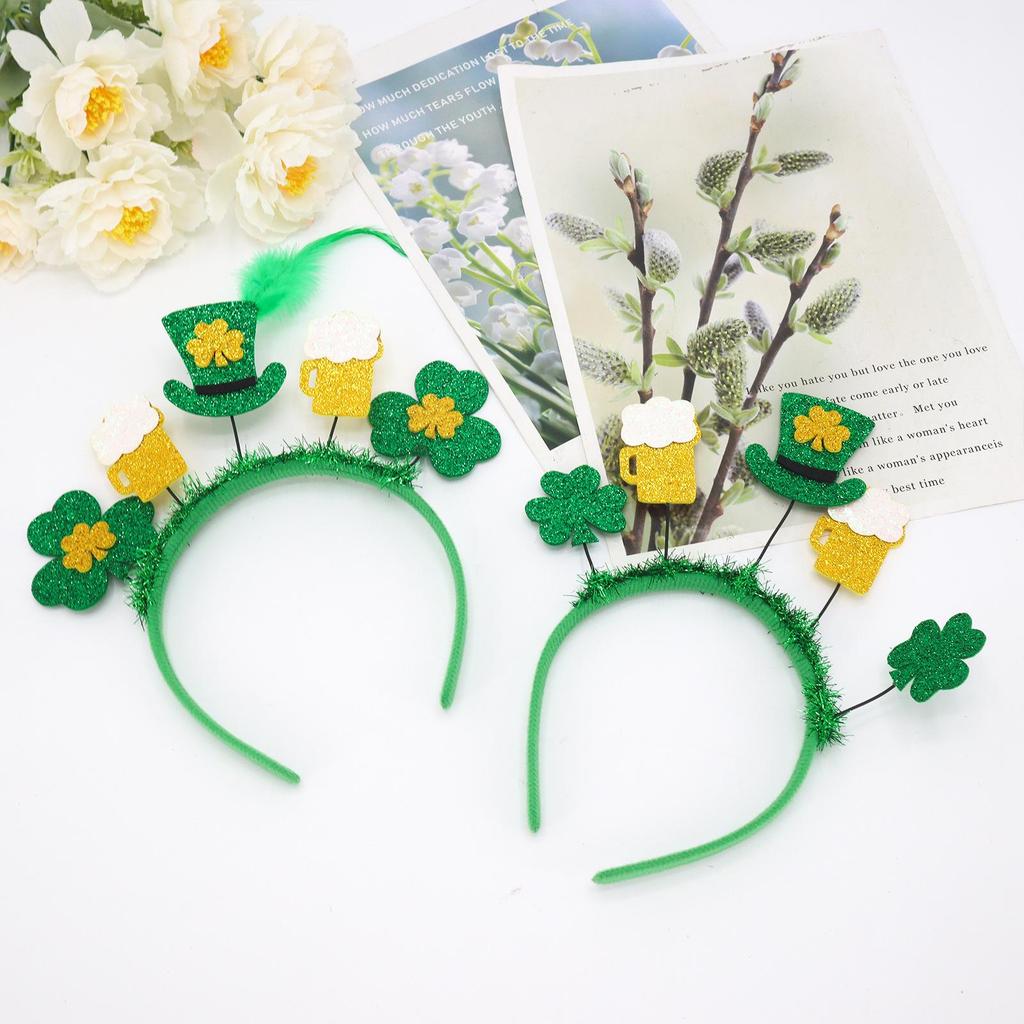 St. Patrick's Day Shamrock Headband for Irish Party Celebrations