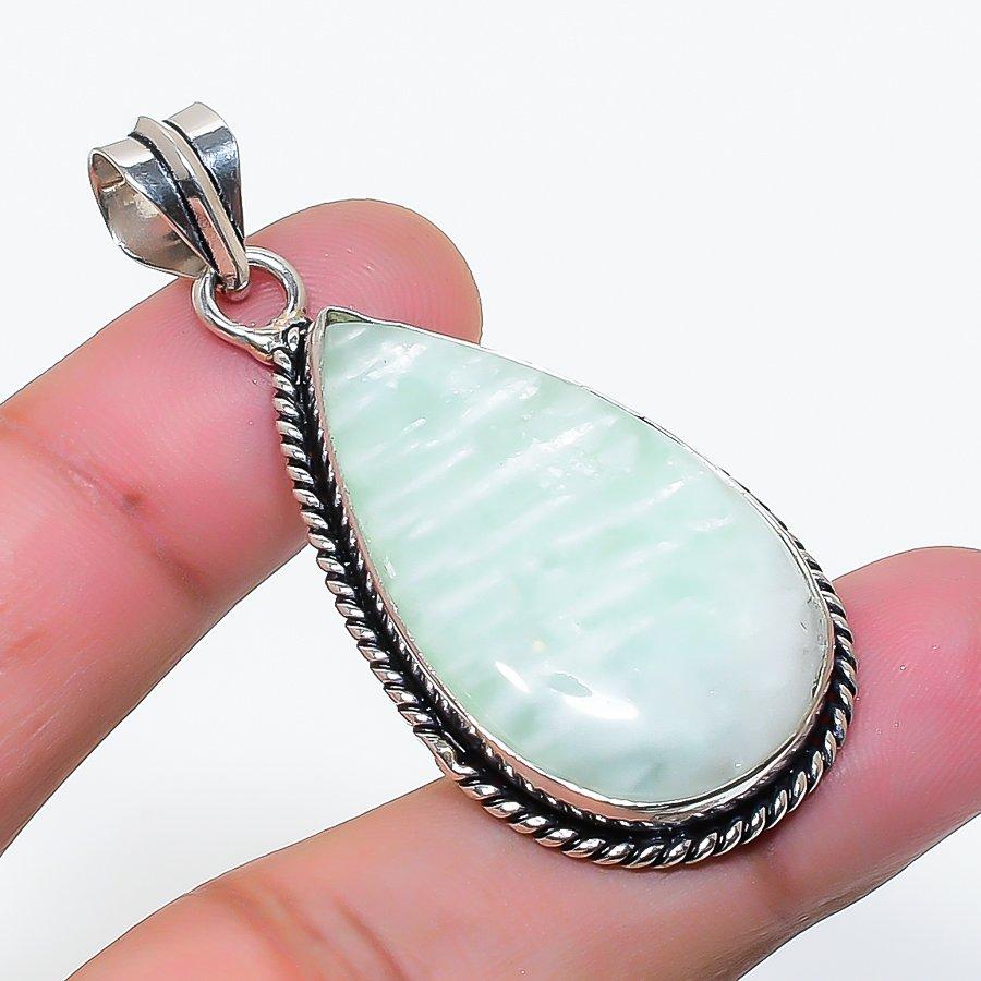 Natural Hememorphite Gemstone Handmade 925 Sterling Silver Pendant 1.97 AP-15720