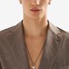 Emporio Armani Classic Logo Series Eagle Mark Trendy Light Luxury Necklace Men necklace Silver EGS3169040