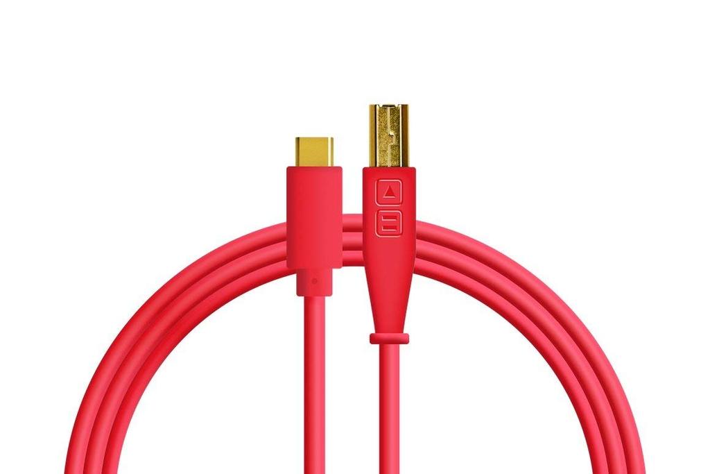 DJ Cables Techtools/Chroma (USB-C - USB-B, Red)