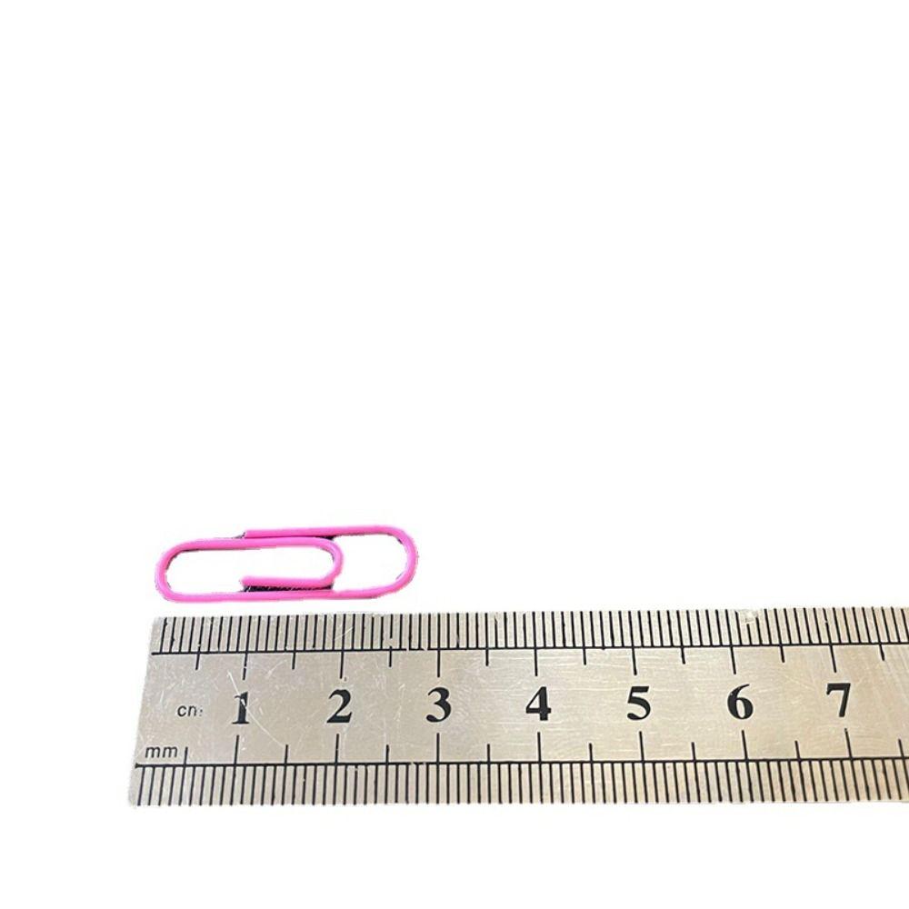 120Pcs/Box Multicolor Paper Clip Metal U-shaped Buckle New Tickets Photo Binder Clips