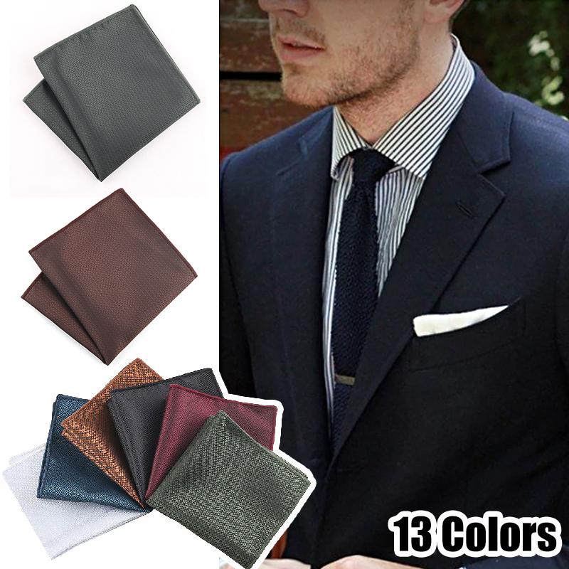 1PC Polyester Fiber Lightweight Pocket Square Gentlemanly Soft Formal Dress Smooth Suit Pockets Delicate Feel Durability