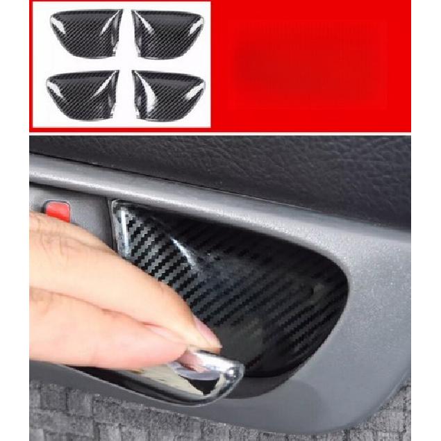 For Toyota Prado LC120 2003-2009 Carbon fiber patterned inner door bowl sticker