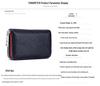Stylish RFID Accordion Leather Card Holder with Zipper