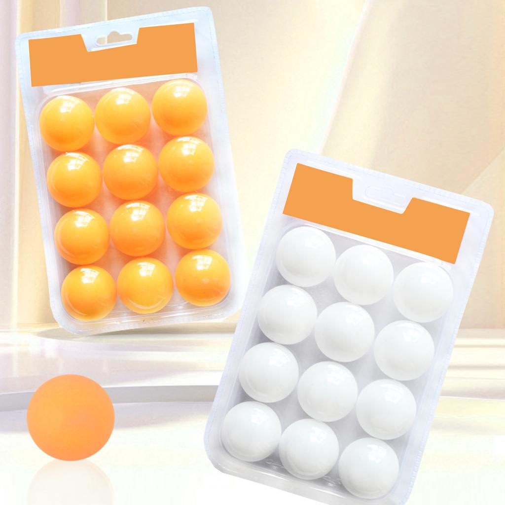 6/12pcs Practice PingPong Sphere Small Plastic Table Tennis Sphere for Indoor Outdoor Game Entertainment Easy To Use