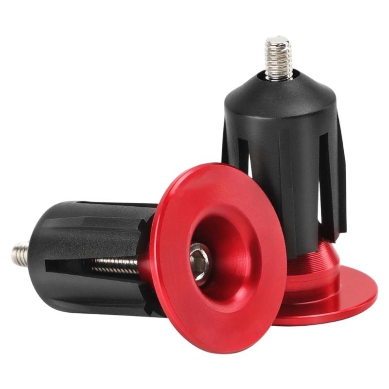 Universally Fit Aluminum Bike Handlebar End Cap Easy To Install Handlebar End Plugs For Various Riding Conditions