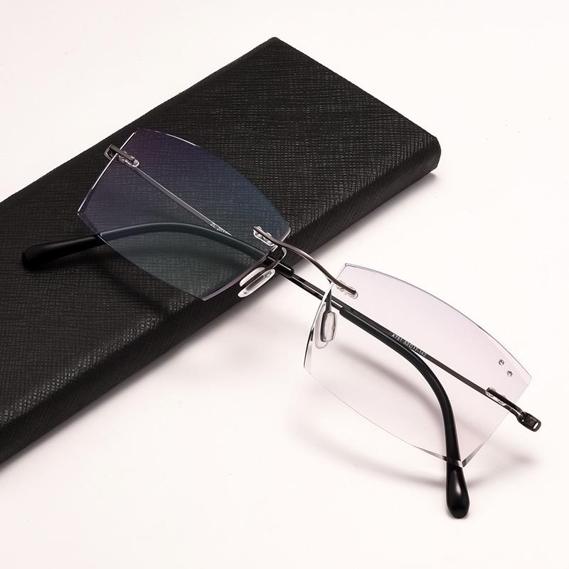 Diamond Cut Mixed Batch Anti-Blue Light Ultralight Rimless Reading Glasses for 100 Degrees Presbyopia