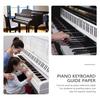 TENDYCOCO Piano Practice Sheets, Notebook, Keyboard Paper, 88-Key Piano Learning Labels, Foldable, Beginner's Keyboard Aid, Do-Re-Mi Stickers, Music S