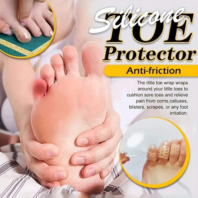 20 Peças Protetores de Dedo de Silicone Transparentes Respiráveis Previnem Bolhas, Calos e Calosidades, Confortáveis Com Alta Elasticidade