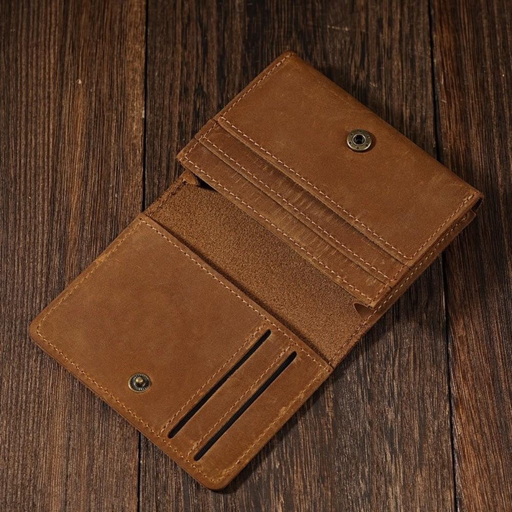 Durable Genuine Leather Card Holder Thin Portable Business Card Case Multi Card Slot Card Wallet Women